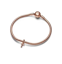 Pandora 14k Rose Gold-Plated Script Alphabet Dangle Charm - Gold