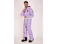 Fall Line Purple & Grey Men's Ski Suit