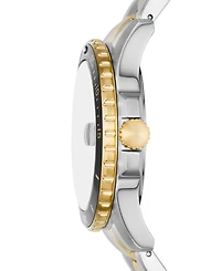 Fossil Men's Blue Dive Three-Hand Date Two-Tone Stainless Steel Watch 42mm