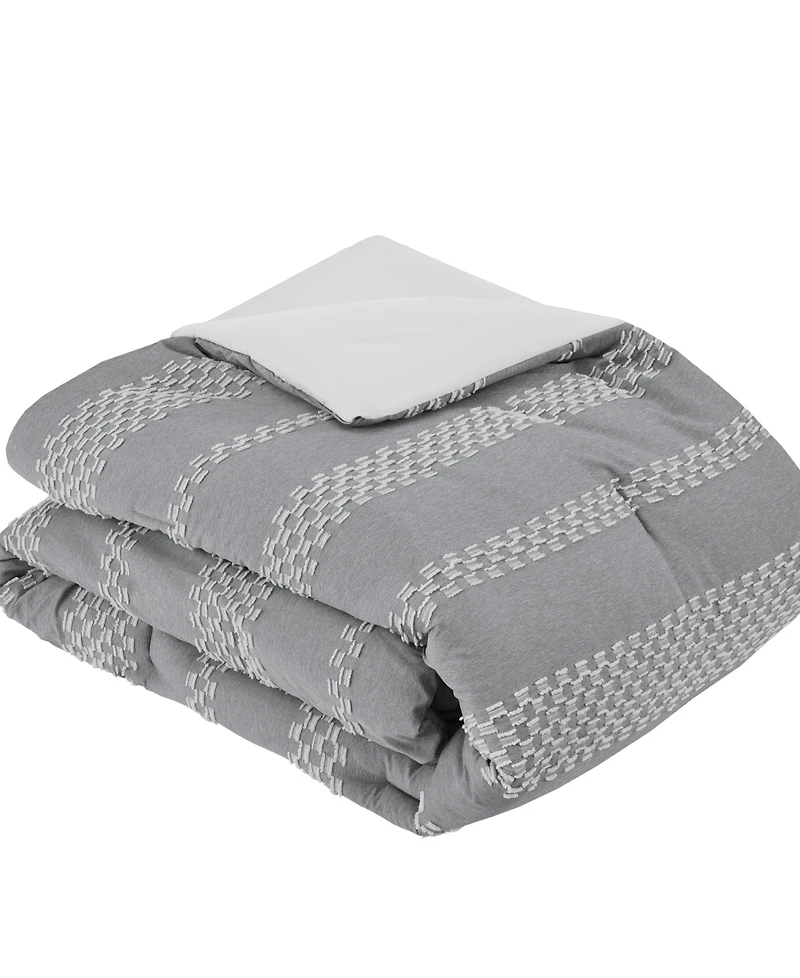 Madison Park Drew Clipped Jacquard 5-Pc. Comforter Set