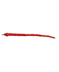 Aurora X-Large Red Corn Snake Playful Plush Toy Red 50"