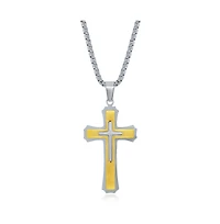 Stainless Steel 3D Cross Necklace