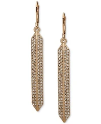 Karl Lagerfeld Paris Pave Bar Linear Drop Earrings