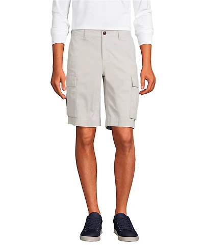 Lands' End Big & Tall 10.5" Traditional Fit Stretch Knockabout Cargo Shorts