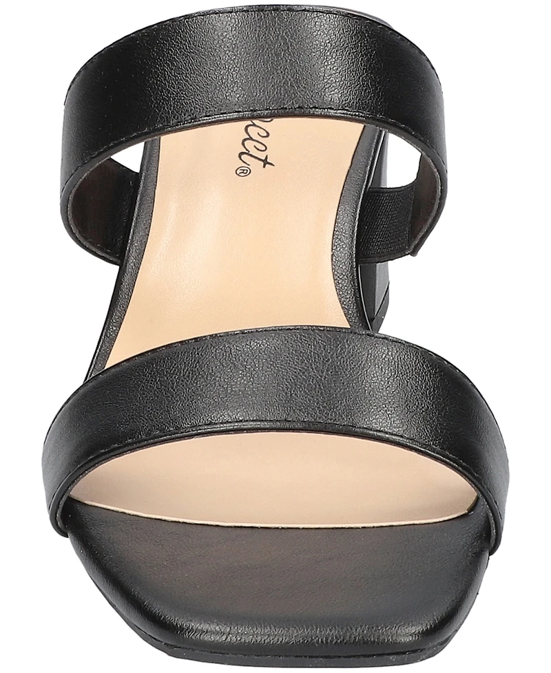 Easy Street Women's Clovelle Slip-On Block Heel Sandals