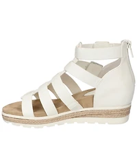 Easy Street Women's Simone Zip Wedge Sandals