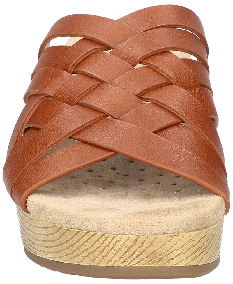 Easy Street Women's Rosanna Slip-On Slip Resistant Wedge Sandals
