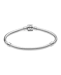 Pandora Moments Sterling Silver Barrel Clasp Snake Chain Bracelet