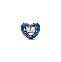 Pandora Crystals Blue Spinnable Heart Charm