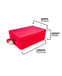 Santa's Bag 2 Tray Christmas Ornament Storage Box with Dividers