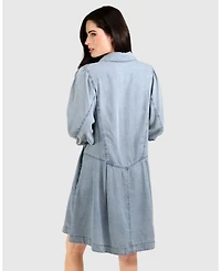 Belle & Bloom Supercut Denim Dress