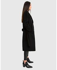 Women Belle & Bloom Boss Girl Double Breasted Lined Wool Coat