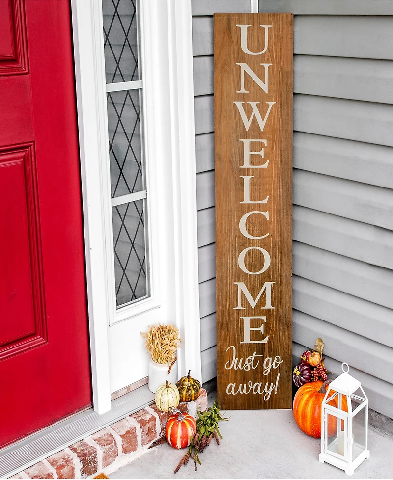 National Tree Company 39" Halloween "Unwelcome" Porch Sign