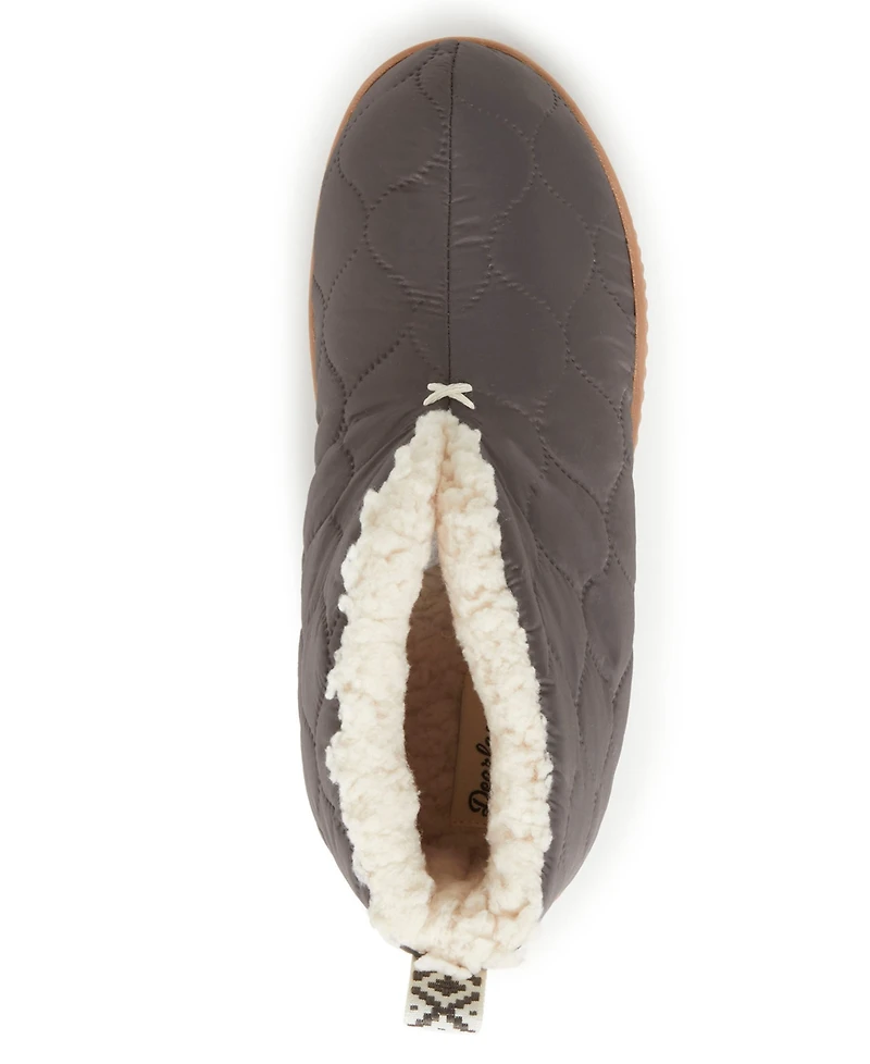 Dearfoams Women's Warm Up Bootie House Shoe Boot Slipper
