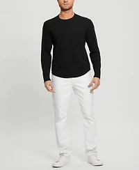 Guess Men's Textured Long-Sleeve T-shirt