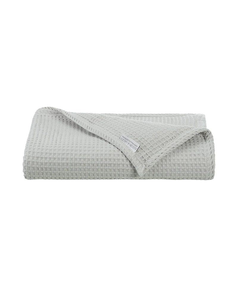 Haryana Luxury Waffle Weave Cotton Bed Blanket, King Bed Size 108x90 in. (Color Options), Warm Blanket for Bedrooms