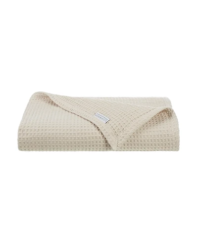 Haryana Luxury Waffle Weave Cotton Bed Blanket, King 108x90 in. (Color Options), Warm Blanket for Bedrooms