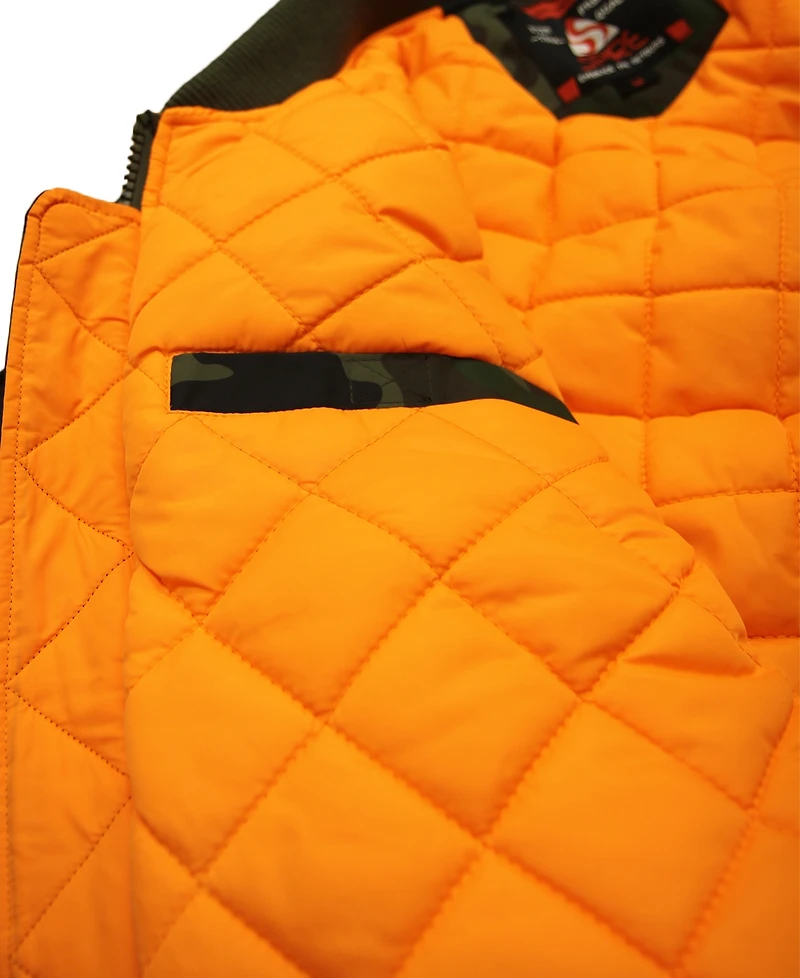 Spire By Galaxy Men's Oversized Heavyweight Ma-1 Bomber Flight Jacket