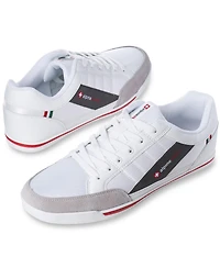 Alpine Swiss Men's Stefan Retro Sneakers For Men Stylish Low-Top Shoes with Suede Trim Perfect Casual Footwear Fashion Tennis