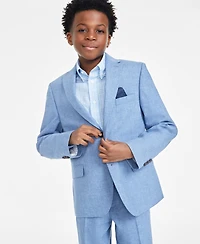 Big Boys Classic Fit Linen Suit Jacket