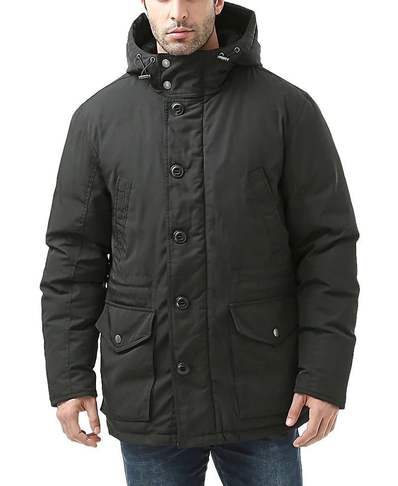 Moderm Men Hooded Down Parka Coat