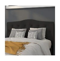 Arched Full Button Tufted Upholstered Headboard