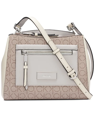 Calvin Klein Hadley Signature Colorblocked Adjustable Crossbody