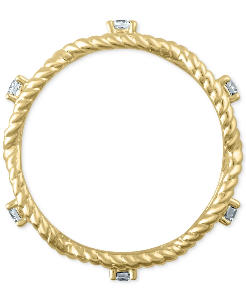Igi Certified Diamond Braided Rope Band (1/4 ct. t.w.) 14k Gold
