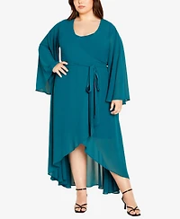 City Chic Plus Fleetwood Maxi Dress