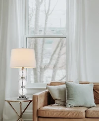 29" Height Clear Crackle Table Lamp Set