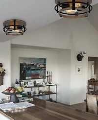 Clarita 5" Height Metal Semi Flush Mount