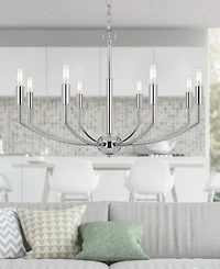 Maxton 8 Light 19" Height Metal Chandelier