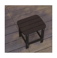 Riviera Poly Resin Indoor/Outdoor All-Weather Adirondack Side Table