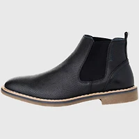 Alpine Swiss Mens Nash Chelsea Boots Snakeskin Ankle Boot Genuine Leather Lined
