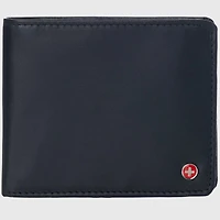 Alpine Swiss Rfid Mens Wallet Deluxe Capacity Hybrid Bifold Flipout Id Window