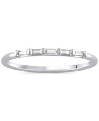 Igi Certified Diamond Baguette Band (1/20 ct. t.w.) 14k White Gold