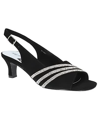 Easy Street Women's Teton Buckle Slingback Dress Sandals