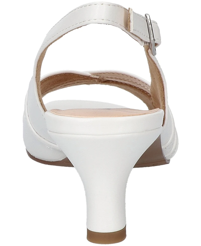 Easy Street Women's Teton Buckle Slingback Dress Sandals