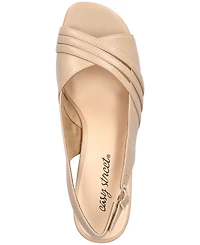 Easy Street Women's Teton Buckle Slingback Dress Sandals