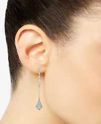 Wrapped in Love Diamond Linear Drop Earrings (1 ct. t.w.) in 14k Gold or 14k White Gold, Created for Macy's