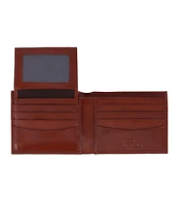 Trafalgar Men's Orion Leather 8-Slot Bi-Fold Wallet with Removable Id Card Case