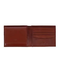 Trafalgar Men's Orion Leather 8-Slot Bi-Fold Wallet with Removable Id Card Case