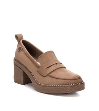 Women's Heeled Suede Moccasins By Xti