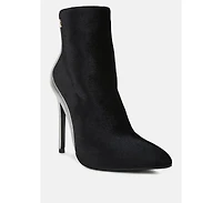 Slade Womens Metallic Highlight High Heeled Ankle Boots