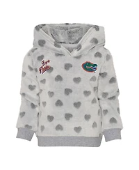 Girls Preschool Gray, Royal Florida Gators Heart to Hoodie and Leggings Set