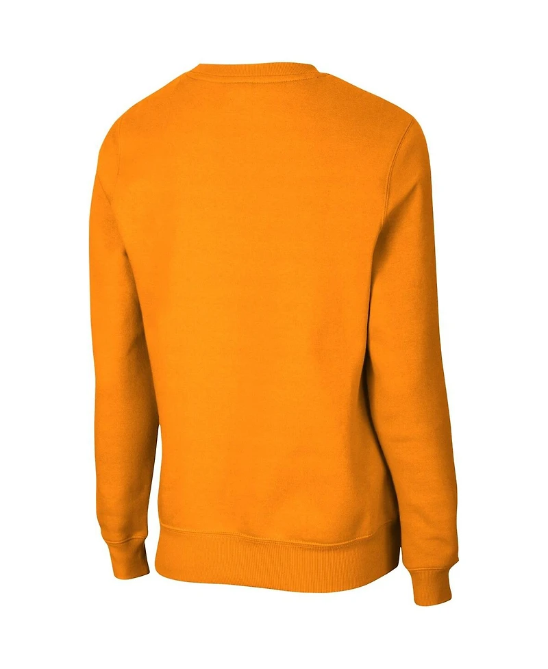 Women's Colosseum Tennessee Orange Volunteers Campanile Pullover Sweatshirt