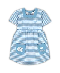 Toddler Girls Carolina Blue North Tar Heels Striped Dress with Pockets