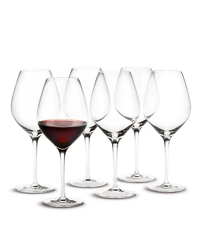 Holmegaard Cabernet Burgundy Glasses, Set of 6
