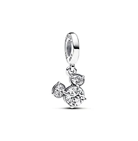 Pandora Disney Cubic Zirconia Mickey Mouse Head Silhouette Dangle Charm