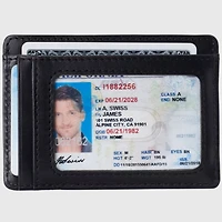 Alpine Swiss Mens Rfid Safe Money Clip Wallet Minimalist Id Window Card Case Fpw